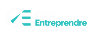 logo cap entreprendre fond transparent inverse